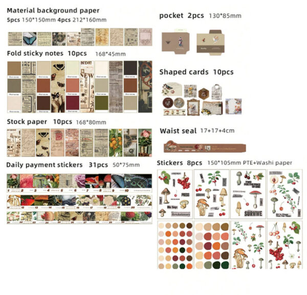 Scrapbooking set 100 piezas - Imagen 2